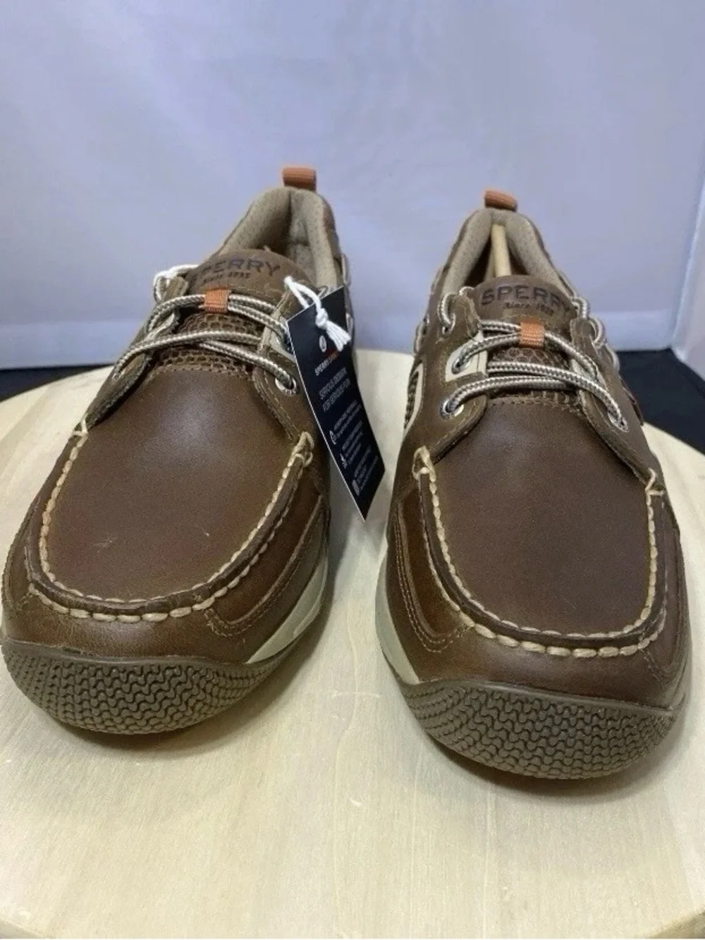 Sperry Top-Sider Sea Kite Sport Moc Men's Shoes Brown Leather Size US 9
